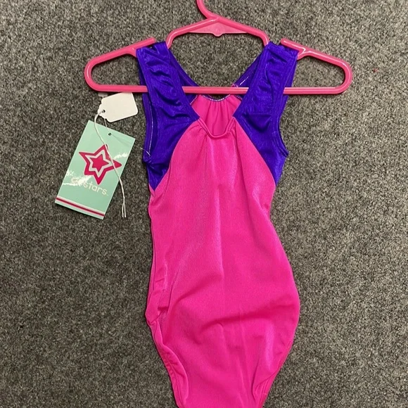 NWT Gk stars gymnastics tumbling dance leotard size CXS and CM